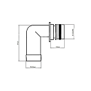 Купить Штуцер быстросъемный угловой Johnson Pump KlickTite 09-46939 шланг Ø3/4" 90° 7ft.ru в интернет магазине Семь Футов