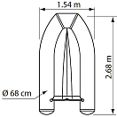 Купить Яхт-тендер из ПВХ Plastimo Charter P270VH 66104 10л.с. 2,7м 510кг с однослойным днищем из стекловолокна светло-серый 7ft.ru в интернет магазине Семь Футов