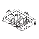 Купить Топливный бак SIC NAVY HPSR0021 1600x1190x520мм Ø50мм 767л белый полиэтилен сертификаты ISO и EC, Osculati 52.032.24 7ft.ru в интернет магазине Семь Футов