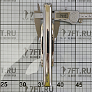 Купить Утка на шпильках М10 Nordik 205x35x55мм 5058кг из зеркально полированной нержавеющей стали AISI316, Osculati 40.137.02 7ft.ru в интернет магазине Семь Футов