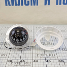 Купить Компас Plastimo Offshore 95 65737 12/24В для судна 6-10м c чёрной конической картушкой Ø81мм в белом корпусе Ø128x111мм горизонтальный врезной монтаж 7ft.ru в интернет магазине Семь Футов