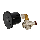 Купить Встраиваемый бокс Plastimo EZ Water 67546 резьба 3/4" вырез Ø70мм угловой с входом для пресной воды с круглой жесткой крышкой из черного АСА-пластика 7ft.ru в интернет магазине Семь Футов