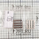 Купить Пряжка с тремя щелями из нержавеющей стали AISI 304 30 мм, Osculati 06.710.30 7ft.ru в интернет магазине Семь Футов