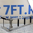 Купить Трап телескопический Poseidon 040140BT 709х291мм выдвижной с фиксирующим механизмом из нержавеющей стали AISI304 с 3 ступенями из чёрного пластика 7ft.ru в интернет магазине Семь Футов