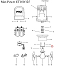 Купить Прокладка редуктора Max Power 310254 для ПУ CT60/80/100/125 7ft.ru в интернет магазине Семь Футов