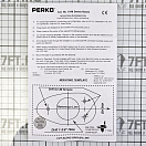 Купить Врезная розетка-основание для установки стояночных огней Perko GS10119 89x50мм двухконтактная наклон 5° из хромированной латуни и черного пластика с водонепроницаемой заглушкой 7ft.ru в интернет магазине Семь Футов