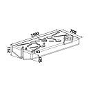 Купить Топливный бак 180л 1500x700x251+43мм Ø16/38-50мм для бензина из сшитого полиэтилена ISO CE, Osculati 52.036.02 7ft.ru в интернет магазине Семь Футов