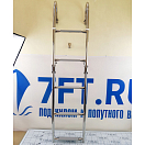 Купить Трап складной Poseidon 040180GT 1180x270мм из нержавеющей стали AISI304 5 ступеней с антискользящей пластиковой площадкой серого цвета горизонтальное крепление 7ft.ru в интернет магазине Семь Футов