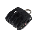 Купить Блок трехшкивный шарикоподшипниковый со скобой Ronstan Orbit Blocks™ серия 30 RF35302 Ø30мм 550/1100кг для троса Ø8мм из черного нейлона 7ft.ru в интернет магазине Семь Футов