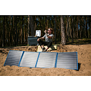 Купить Панель солнечная портативная монокристаллическая Libhof SPF-4120 1500х550х5мм 120Вт 18В синий/черный 7ft.ru в интернет магазине Семь Футов