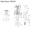 Купить Опора двигателя армированная Max Power 313714 для ПУ CT100/125/HYD125/VIP150 7ft.ru в интернет магазине Семь Футов