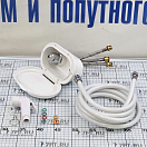 Купить Встраиваемый бокс для душа со смесителем Nuova Rade 54604 3м из хромированной латуни белый корпус 7ft.ru в интернет магазине Семь Футов