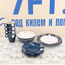 Купить Набор посуды на 4 человека Marine Business Living 18147 16 предметов из белого/синего меламина в сумке 7ft.ru в интернет магазине Семь Футов