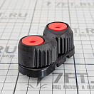 Купить Стопор кулачковый Ronstan C-Cleat Medium RF5410R трос Ø3-12мм 125/250кг на шарикоподшипниках чёрный-красный из композитного материала 7ft.ru в интернет магазине Семь Футов