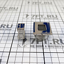 Купить Ручка-кнопка прямоугольная с кольцом Ø25мм толщина стенки 15-25мм из нержавеющей стали AISI316, Osculati 38.182.88 7ft.ru в интернет магазине Семь Футов