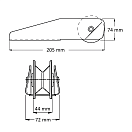 Купить Носовой фиксированный роульс Vetus Maxwell P104332 серия MaxSet для якорей серии MaxSet от 4 до 16кг цепь/трос до 8мм из полированной нержавеющей стали AISI 316 7ft.ru в интернет магазине Семь Футов