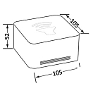 Купить Горн мембранный белый Q Box накладной из пластика 12 В 109 дБ 105 x 105 x 52 мм, Osculati 21.104.00 7ft.ru в интернет магазине Семь Футов