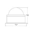Купить Компас Autonautic instrumental CHE-0074 прямая картушка Ø140мм 195х180мм 12/24В для установки на палубе белый/черный 7ft.ru в интернет магазине Семь Футов