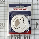 Купить Возвратная ручка для открывания люков пайола на пружине с замком Ø61,4x38,8мм вырез Ø49,6мм 7мм-18мм из белого полиамида, Osculati 38.147.20 7ft.ru в интернет магазине Семь Футов