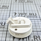 Купить Возвратная ручка для открывания люков пайола на пружине с замком Ø61,4x38,8мм вырез Ø49,6мм 7мм-18мм из белого полиамида, Osculati 38.147.20 7ft.ru в интернет магазине Семь Футов