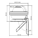 Купить Компас с конической картушкой Plastimo 63856 Offshore 55 оранжевый/черный 12-24В 55мм для каяка 7ft.ru в интернет магазине Семь Футов