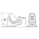 Купить Стопор кулачковый одинарный Spinlock PXR0810/SW для тросов Ø8-10мм до 200кг с поворотным основанием 360° 7ft.ru в интернет магазине Семь Футов