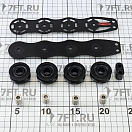 Купить Палубный органайзер Ronstan Серия 40 RF41841 на 4 шкива Ø40мм 500/1000кг из черного ацеталя под трос Ø12мм для судов до 11м 7ft.ru в интернет магазине Семь Футов