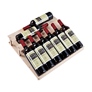 Купить Винный шкаф отдельностоящий с зоной сервировки Libhof Noblest NB-43 Red Wine 700х650х1460мм на 43 бутылки из американского дуба "красное вино" с белой подсветкой 7ft.ru в интернет магазине Семь Футов