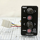Купить Панель управления для 2 подруливающих устройств Max Power 318204 2 джойстика IP67 65x117мм чёрная 7ft.ru в интернет магазине Семь Футов