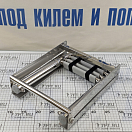 Купить Трап телескопический выдвижной Poseidon 040106GT 965x290мм из зеркально-полированной нержавеющей стали AISI304 с 4-мя ступенями из серого пластика 7ft.ru в интернет магазине Семь Футов