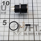 Купить Выключатель кнопочный Flat 20А 12B IP67 синий светодиод ON-OFF с фиксацией, Osculati 14.215.03 7ft.ru в интернет магазине Семь Футов
