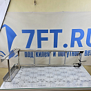 Купить Трап телескопический выдвижной Poseidon 040106GT 965x290мм из зеркально-полированной нержавеющей стали AISI304 с 4-мя ступенями из серого пластика 7ft.ru в интернет магазине Семь Футов