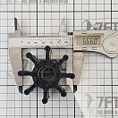 Купить Импеллер шлицевый CEF 500109.T Ø66,5x50,6мм посадочное Ø16,85/19мм 8 лопастей из черного неопрена 20 профиль, Osculati 16.194.29 7ft.ru в интернет магазине Семь Футов