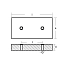 Купить Цинковый прямоугольный анод Tecnoseal 00233 400x80x30мм для корпусов Hull 7ft.ru в интернет магазине Семь Футов