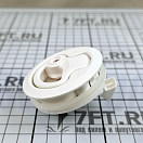 Купить Возвратная ручка для открывания люков пайола на пружине с замком Ø61,4x38,8мм вырез Ø49,6мм 7мм-18мм из белого полиамида, Osculati 38.147.20 7ft.ru в интернет магазине Семь Футов