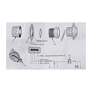 Купить Указатель уровня топлива Marine Rocket FLM0009WSMR 12/24В 240-33Ом Ø56мм вырез Ø52мм светодиодный с подсветкой белый-серебристый 7ft.ru в интернет магазине Семь Футов
