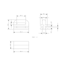 Купить Ползун грота Allen Brothers A..96 45x21,8мм 300/500кг из чёрного нейлона 7ft.ru в интернет магазине Семь Футов