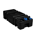 Купить Бак топливный стационарный Nuova Rade Sogliola 44836_pkg_2 73л 1100х350х220мм горловина Ø50мм под шланг Ø8мм для бензина/дизеля из черного полиэтилена с завинчивающейся крышкой и возможностью установки датчика упаковка из 2 штук 7ft.ru в интернет магазине Семь Футов