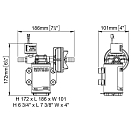 Купить Электрическая топливная помпа Marco UP3/E-BR 16471015 12/24 В 15 л/мин 2,5 бар для перекачки дизельного топлива и масла с электронным управлением 7ft.ru в интернет магазине Семь Футов