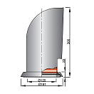 Купить Вентиляционная головка Vetus YOG316R вращающаяся 181x300мм 122,8см2 вырез Ø125мм из нержавеющей стали 7ft.ru в интернет магазине Семь Футов