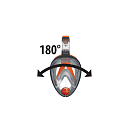 Купить Маска полнолицевая для подводного плавания OceanReef ARIA QR+ OR019016 S/M красный/черный с креплением для камеры 7ft.ru в интернет магазине Семь Футов