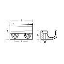 Купить Цинковый анод Tecnoseal 01131 85x62x32мм прямоугольный для двигателей Yamaha 40-50лс 7ft.ru в интернет магазине Семь Футов
