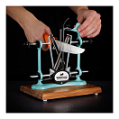 Купить Станок для заточки ножей Warthog Sharpeners 580093 V-Sharp A4 ELITE подставка 200x150мм 4 угла заточки 15°-20°-25°-30° стержни 325 грит корпус из голубого окрашенного металла 7ft.ru в интернет магазине Семь Футов