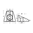 Купить Цинковый анод Tecnoseal 00932 41x38x23мм трапециевидный для двигателей Johnson-Evinrude 5лс 7ft.ru в интернет магазине Семь Футов