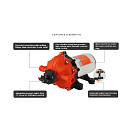 Купить Помпа пятикамерная мембранная самовсасывающая SeaFlo 51 Series SFDP1-040-060-51 12В 11А 15л/мин 4,2бар для пресной и солёной воды 7ft.ru в интернет магазине Семь Футов