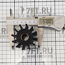 Купить Импеллер помпы охлаждения двигателя CEF 500124 Ø57x48,2мм 12 лопастей посадка шлицевая для Johnson/Yamaha/Yanmar/Jabsco 7ft.ru в интернет магазине Семь Футов