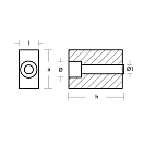 Купить Цинковый анод Tecnoseal 00910 23x43x58мм прямоугольный для двигателей Johnson-Evinrude V4-V6 160-280лс 7ft.ru в интернет магазине Семь Футов
