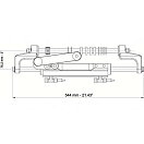 Купить Цилиндр гидравлический для подвесных моторов Ultraflex UC128-OBF/2 43232R с изогнутым коромыслом 7ft.ru в интернет магазине Семь Футов