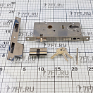 Купить Врезной замок правый 163x75x13мм квадрат 9мм с накладками и ручками антивибрационный из сатинированной хромированной латуни, Osculati 38.203.50DX 7ft.ru в интернет магазине Семь Футов
