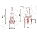 Купить Блок двухшкивный шарикоподшипниковый Barton Marine серия 0 N10230 20 мм 130 - 550 кг со скобой 7ft.ru в интернет магазине Семь Футов